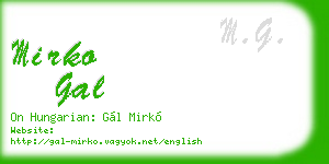 mirko gal business card